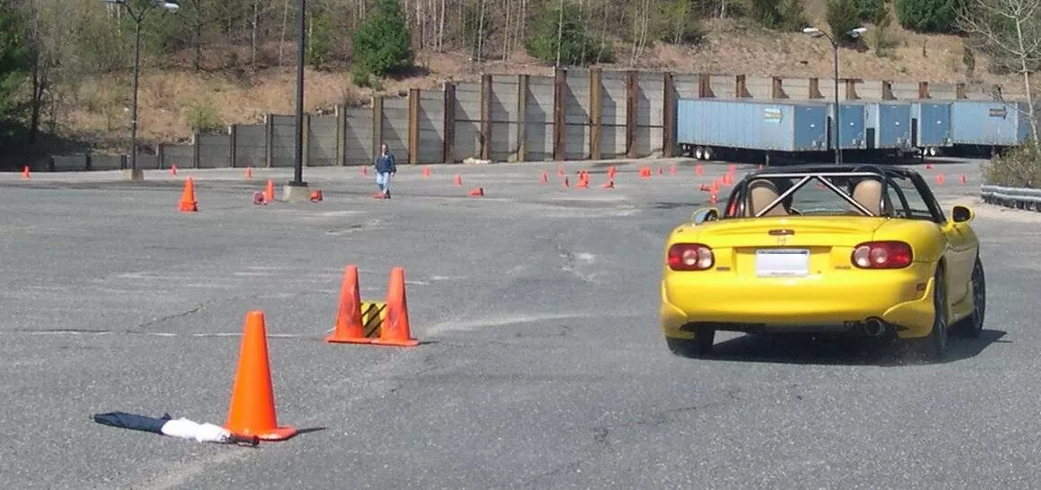 Autoeslalon 4 Autocross Course With Mazda Miata
