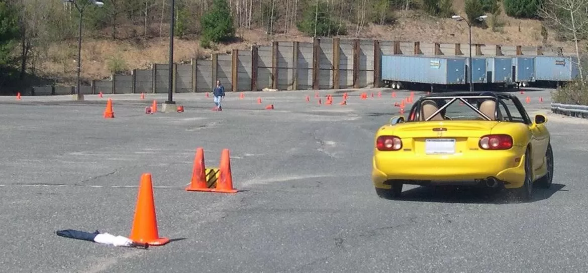Autoeslalon 8 Autocross Course With Mazda Miata