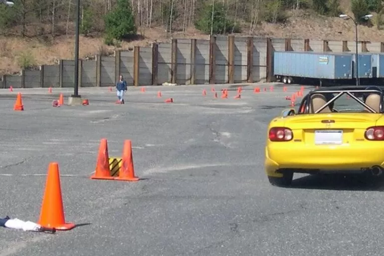 Autoeslalon 14 Autocross Course With Mazda Miata