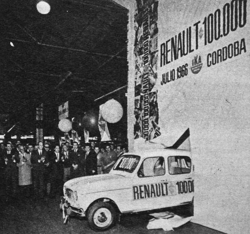 Historia de la marca Renault en Argentina 4 Renault 100.000 Producida Por Ika