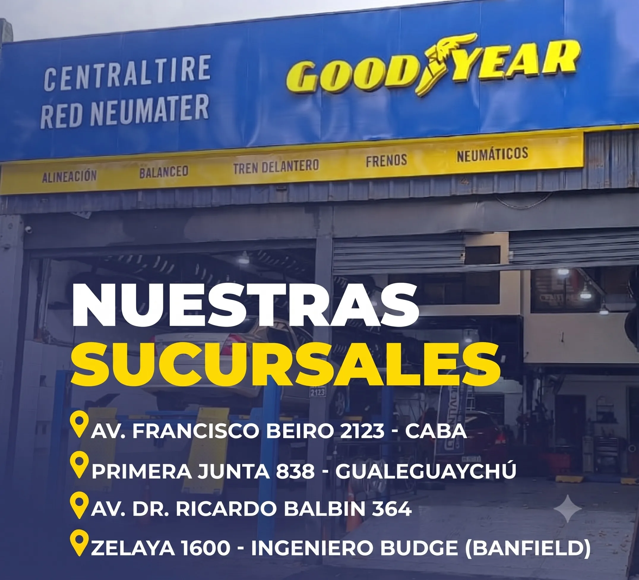 Sucursales central tire cuadrado