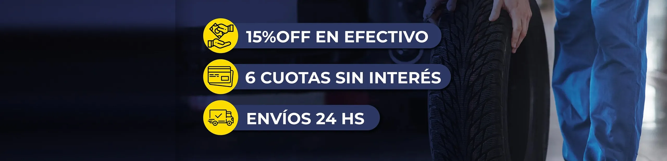 15% OFF+6cuotas